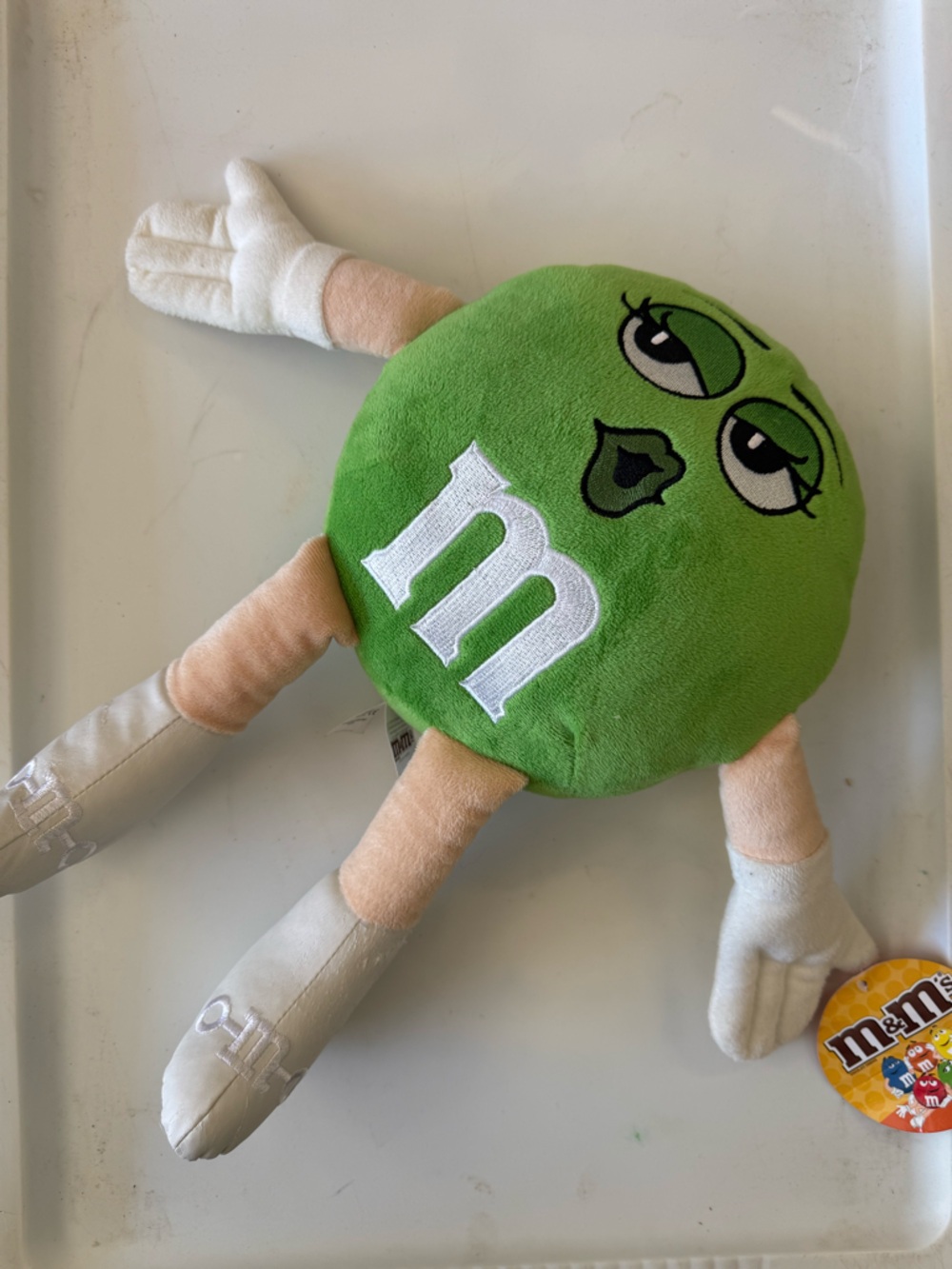 M&M’s Green Character Plush Toy Mars Candy Stuffed Doll 12”‎ NWT